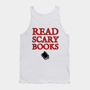 Read Scary Books - Red Tank Top